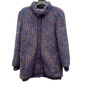 Outer-Scene Puffy True VTG Insulated Full Zip Purple Heavy Cozy Winter Coat L